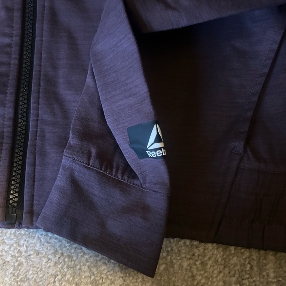 Reebok Purple Leggings Stretchy Athletic Bottoms sports bra and full zip jacket - Picture 12 of 16